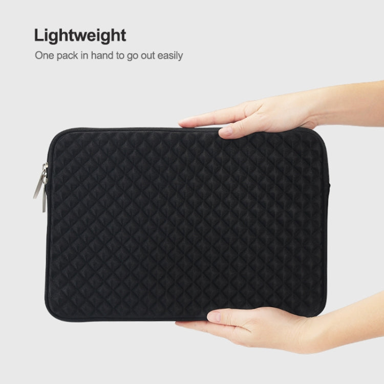 Diamond Texture Laptop Liner Bag, Size: 13.3 inch (Black) by buy2fix