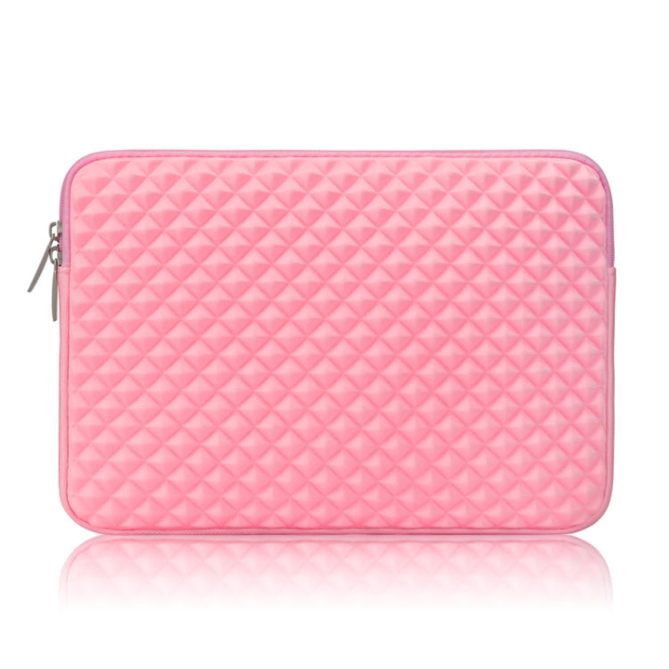 Diamond Texture Laptop Liner Bag, Size: 14-15.4 inch (Pink) by buy2fix
