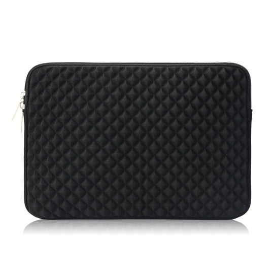Diamond Texture Laptop Liner Bag, Size: 15.6 inch (Black)
