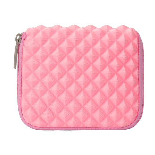 Diamond Texture Laptop Power Bag, Size: 16 x 13 x 1.5cm (Pink) by buy2fix