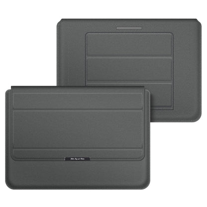 4 in 1 Universal Laptop Holder PU Waterproof Protection Wrist Laptop Bag, Size: 17 inch(Grey) - 15.6 - 17 inch by buy2fix | Online Shopping UK | buy2fix