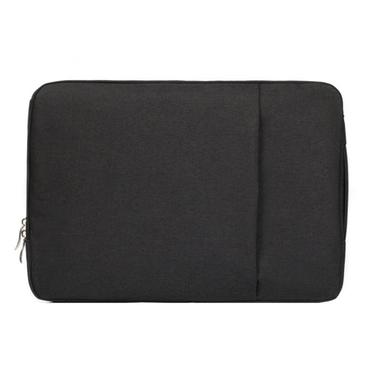 13.3 inch Universal Fashion Soft Laptop Denim Bags Portable Zipper Notebook Laptop Case Pouch for MacBook Air / Pro, Lenovo and other Laptops, Size: 35.5x26.5x2cm(Black) by buy2fix