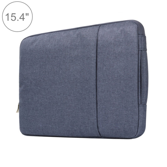 15.4 inch Universal Fashion Soft Laptop Denim Bags Portable Zipper Notebook Laptop Case Pouch for MacBook Air / Pro, Lenovo and other Laptops, Size: 39.2x28.5x2cm (Dark Blue) by buy2fix