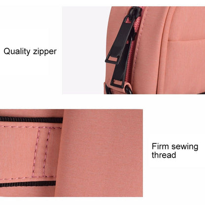 DJ03 Waterproof Anti-scratch Anti-theft One-shoulder Handbag for 14.1 inch Laptops, with Suitcase Belt(Pink) by buy2fix