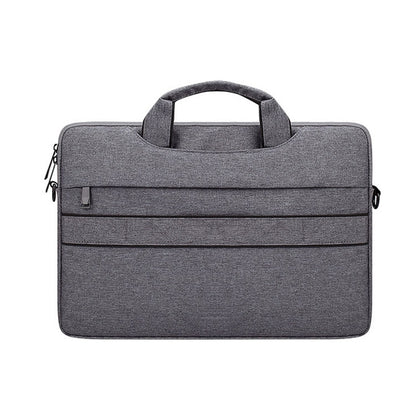 ST02S Waterproof Tear Resistance Hidden Portable Strap One-shoulder Handbag for 14.1 inch Laptops, with Suitcase Belt(Dark Gray) by buy2fix