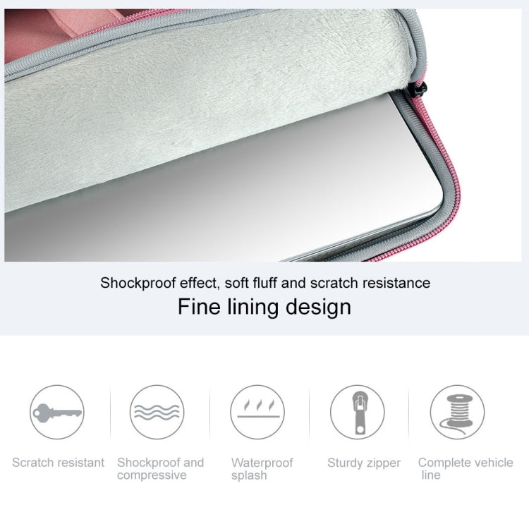 ST06 Waterproof PU Leather Zipper Hidden Portable Strap One-shoulder Handbag for 13.3 inch Laptops, with Suitcase Belt(Light Grey) by buy2fix