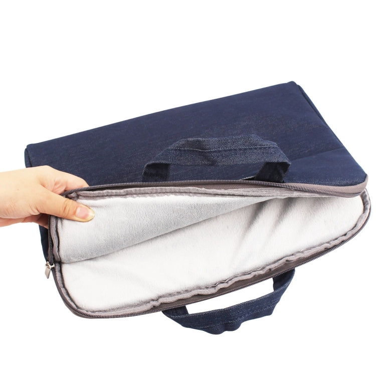 11.6 inch Portable Handheld Laptop Bag for Laptop(Dark Blue) by buy2fix
