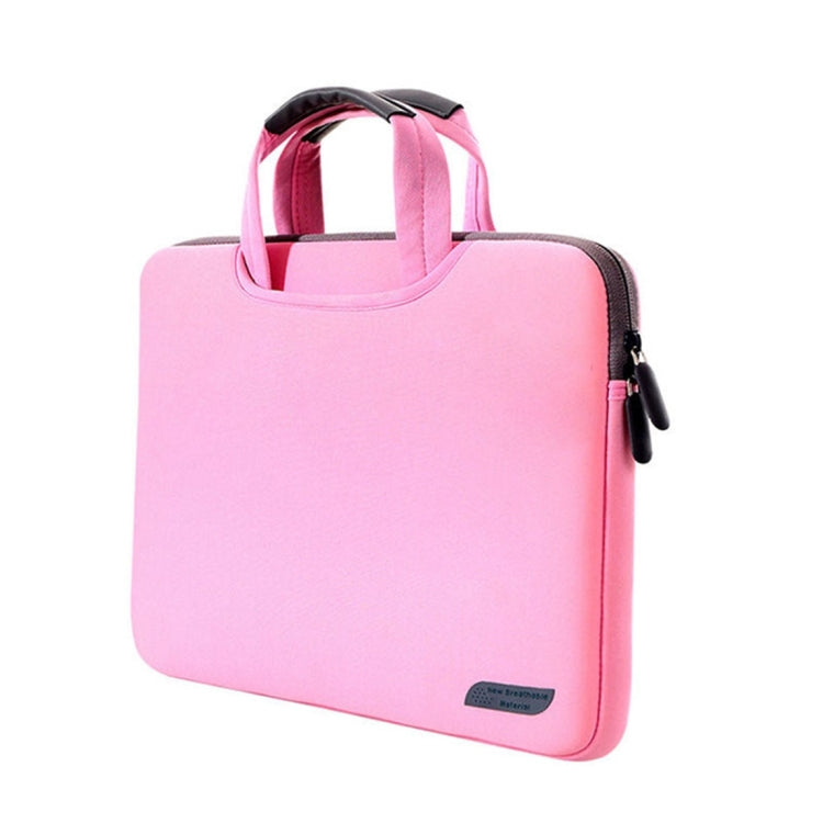 12 inch Portable Air Permeable Handheld Sleeve Bag for MacBook, Lenovo and other Laptops, Size:32x21x2cm(Pink) by buy2fix