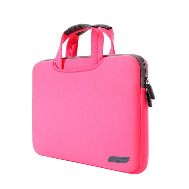 12 inch Portable Air Permeable Handheld Sleeve Bag for MacBook, Lenovo and other Laptops, Size:32x21x2cm(Magenta) by buy2fix