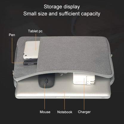 POFOKO C210 14 inch Denim Business Laptop Liner Bag(Grey) - 14.1 inch by POFOKO | Online Shopping UK | buy2fix