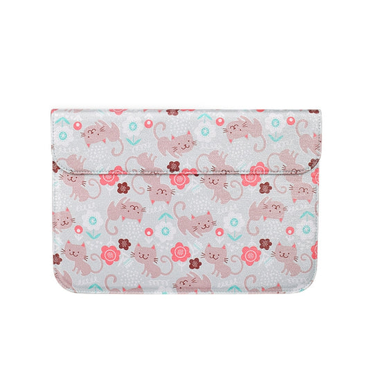 PU + Nylon Laptop Sleeve Bag Laptop Bag for 13.3 inch Laptops (Cat) by buy2fix