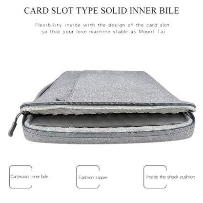 Oxford Cloth Waterproof Laptop Handbag for 14.1 inch Laptops, with Trunk Trolley Strap(Dark Gray) by buy2fix