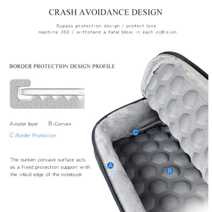 Oxford Cloth Waterproof Laptop Handbag for 14.1 inch Laptops, with Trunk Trolley Strap(Dark Gray) by buy2fix