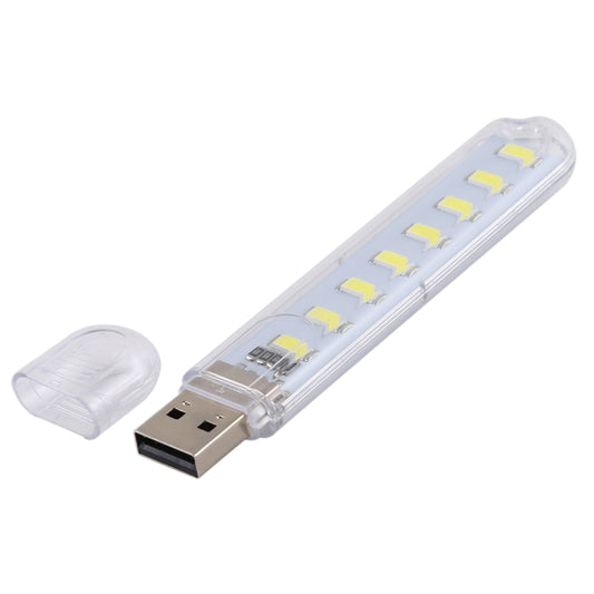 3W 8 LEDs 5730 SMD USB LED Book Light Portable Night Lamp, DC 5V (White Light) - USB Light by buy2fix | Online Shopping UK | buy2fix