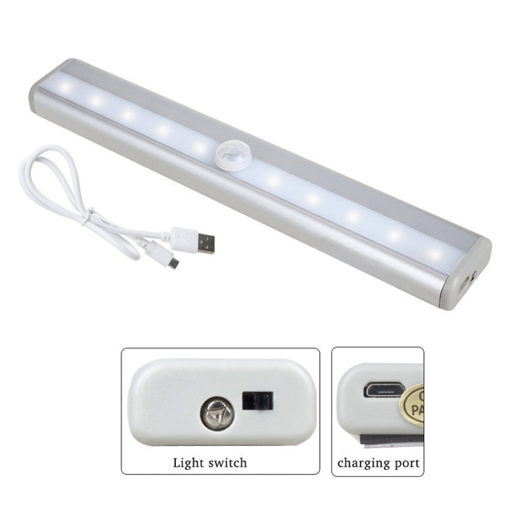 USB0406 Motion Sensor  LED Night Light, White Light, 100LM, Rechargeable, 6000-6500K, 3 Switch Modes - Sensor LED Lights by buy2fix | Online Shopping UK | buy2fix