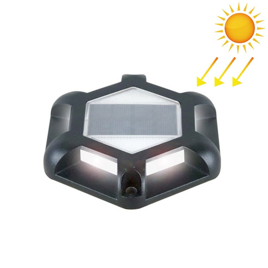 6 LEDs Outdoor Waterproof Aluminum Alloy High Compression Solar Buried Light Road Lighting Lamp, Color Temperature: 6000K (Black White Light) - Buried Lights by buy2fix | Online Shopping UK | buy2fix