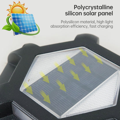 6 LEDs Outdoor Waterproof Aluminum Alloy High Compression Solar Buried Light Road Lighting Lamp, Color Temperature: 6000K (Black White Light) - Buried Lights by buy2fix | Online Shopping UK | buy2fix