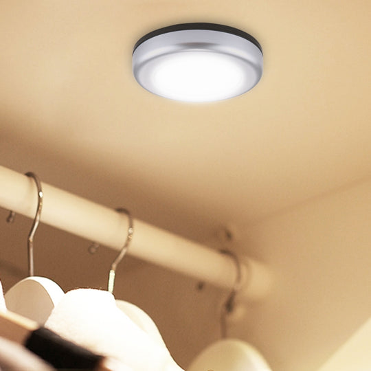 PIR Human Body Motion Sensor + Light Control White Light LED Night Light, 6 LEDs Mini Lamp for Closet / Cabinet / Stairways / Bedroom, Sensor Distance: 5m, DC 5V