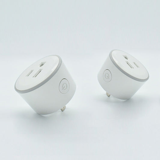 10A Round Shape WiFi 2.4GHz Mini Plug APP Remote Control Timing Smart Socket Works with Alexa & Google Home & Colorful Breathing Light, AC 100-240V, US Plug - Smart Socket by buy2fix | Online Shopping UK | buy2fix