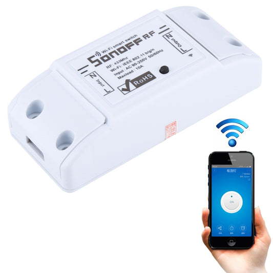 Sonoff  433MHz DIY WiFi Smart Wireless Remote Control Timer Module Power Switch for Smart Home, Support iOS and Android - Smart Switch by Sonoff | Online Shopping UK | buy2fix