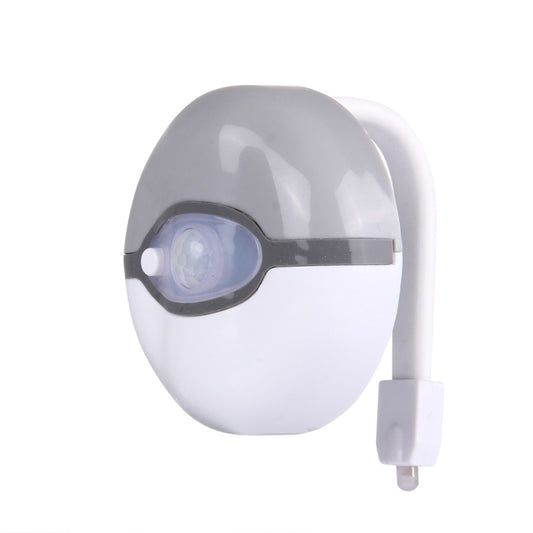 Pikachu Elf Ball Style Motion Activated Sensor Night Light, Detector for Home Toilet Bathroom Seat, Multi-mode 7 Color Light(Grey) - Sensor LED Lights by buy2fix | Online Shopping UK | buy2fix