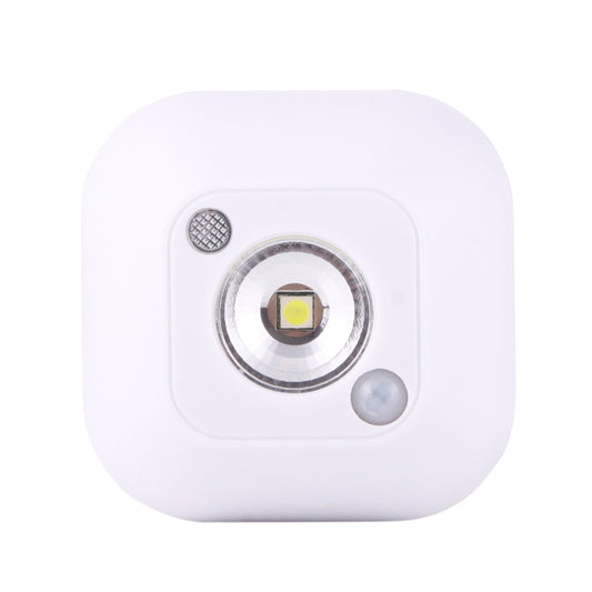 White Light Mini Human Body Motion Induction Ceiling Night Light , Porch Wall Lamps for Cabinets / Bedroom / Bathroom / Living Room, Sensor Distance: 2-3m(White) - Sensor LED Lights by buy2fix | Online Shopping UK | buy2fix