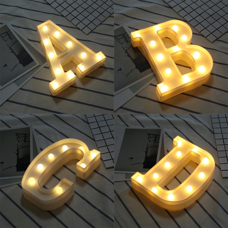 Alphabet S English Letter Shape Decorative Light, Dry Battery Powered Warm White Standing Hanging LED Holiday Light - Holiday Lights by buy2fix | Online Shopping UK | buy2fix