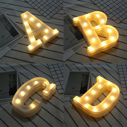 Alphabet S English Letter Shape Decorative Light, Dry Battery Powered Warm White Standing Hanging LED Holiday Light - Holiday Lights by buy2fix | Online Shopping UK | buy2fix