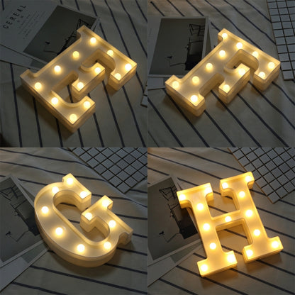 Alphabet S English Letter Shape Decorative Light, Dry Battery Powered Warm White Standing Hanging LED Holiday Light - Holiday Lights by buy2fix | Online Shopping UK | buy2fix