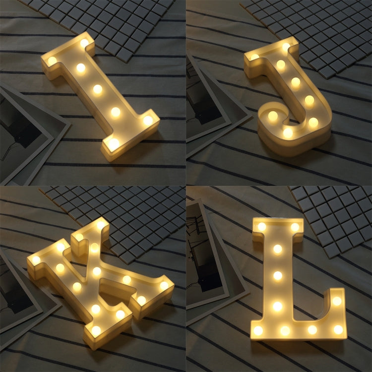 Alphabet S English Letter Shape Decorative Light, Dry Battery Powered Warm White Standing Hanging LED Holiday Light - Holiday Lights by buy2fix | Online Shopping UK | buy2fix
