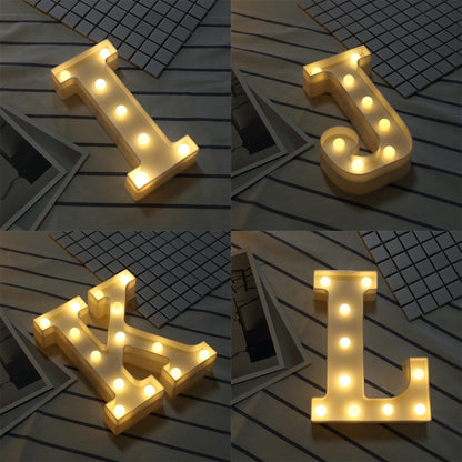 Alphabet S English Letter Shape Decorative Light, Dry Battery Powered Warm White Standing Hanging LED Holiday Light - Holiday Lights by buy2fix | Online Shopping UK | buy2fix