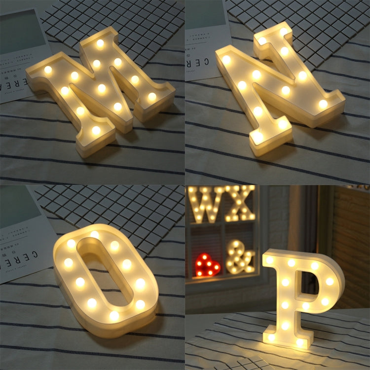 Alphabet S English Letter Shape Decorative Light, Dry Battery Powered Warm White Standing Hanging LED Holiday Light - Holiday Lights by buy2fix | Online Shopping UK | buy2fix
