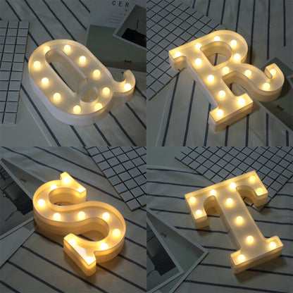 Alphabet S English Letter Shape Decorative Light, Dry Battery Powered Warm White Standing Hanging LED Holiday Light - Holiday Lights by buy2fix | Online Shopping UK | buy2fix
