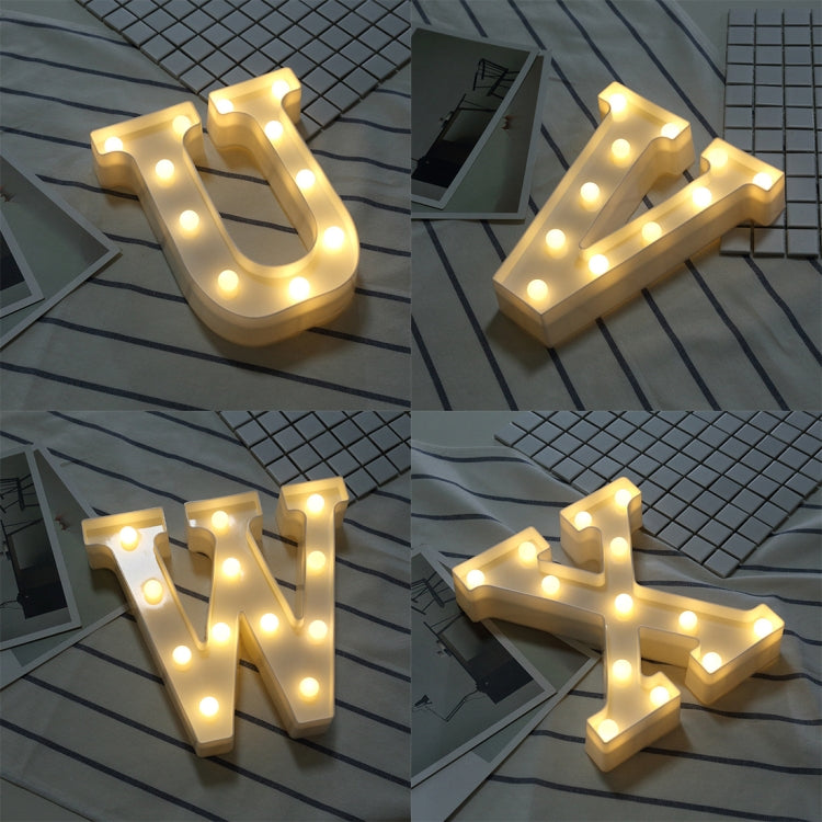 Alphabet S English Letter Shape Decorative Light, Dry Battery Powered Warm White Standing Hanging LED Holiday Light - Holiday Lights by buy2fix | Online Shopping UK | buy2fix