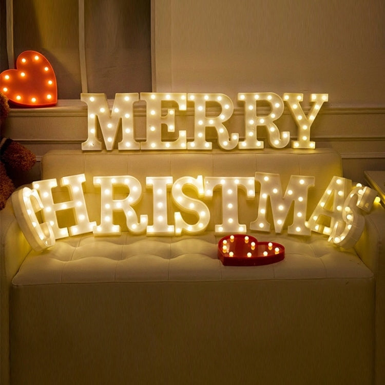 Alphabet S English Letter Shape Decorative Light, Dry Battery Powered Warm White Standing Hanging LED Holiday Light - Holiday Lights by buy2fix | Online Shopping UK | buy2fix
