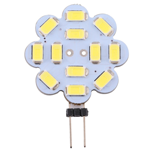 G4 12 LEDs SMD 5730 240LM 6000-6500K Plum Flower Shape Stepless Dimming Energy Saving Light Pin Base Lamp Bulb, DC 12V(White Light) - LED Blubs & Tubes by buy2fix | Online Shopping UK | buy2fix