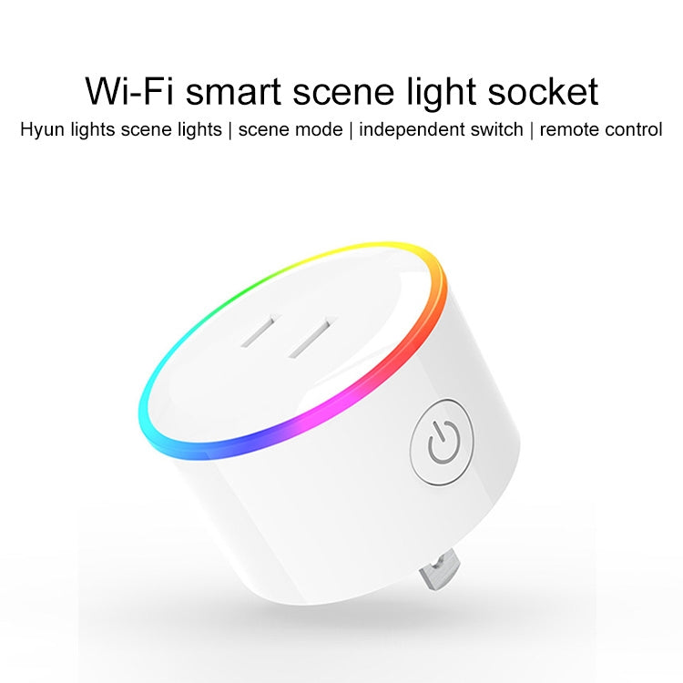 10A RGB Scene Light WiFi Remote Control Smart Socket Works with Alexa & Google Home & IFTTT, AC 100-240V, JP Plug - Smart Socket by buy2fix | Online Shopping UK | buy2fix