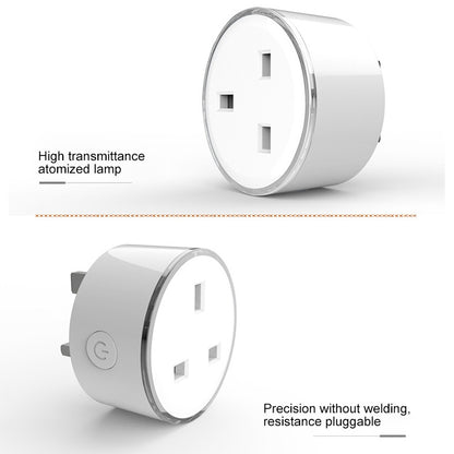 10A RGB Scene Light WiFi Remote Control Smart Socket Works with Alexa & Google Home, AC 220-240V, UK Plug - Smart Socket by buy2fix | Online Shopping UK | buy2fix