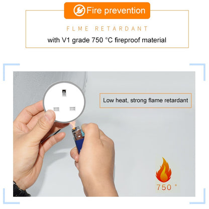10A RGB Scene Light WiFi Remote Control Smart Socket Works with Alexa & Google Home, AC 220-240V, UK Plug - Smart Socket by buy2fix | Online Shopping UK | buy2fix