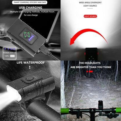 BK02 1000LM Micro USB Rechargeable Bicycle Light by buy2fix