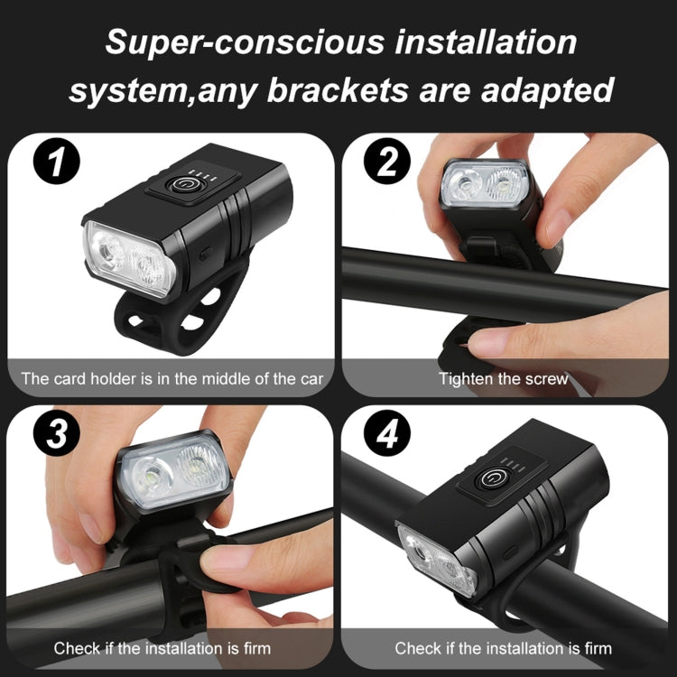 BK02 1000LM Micro USB Rechargeable Bicycle Light by buy2fix