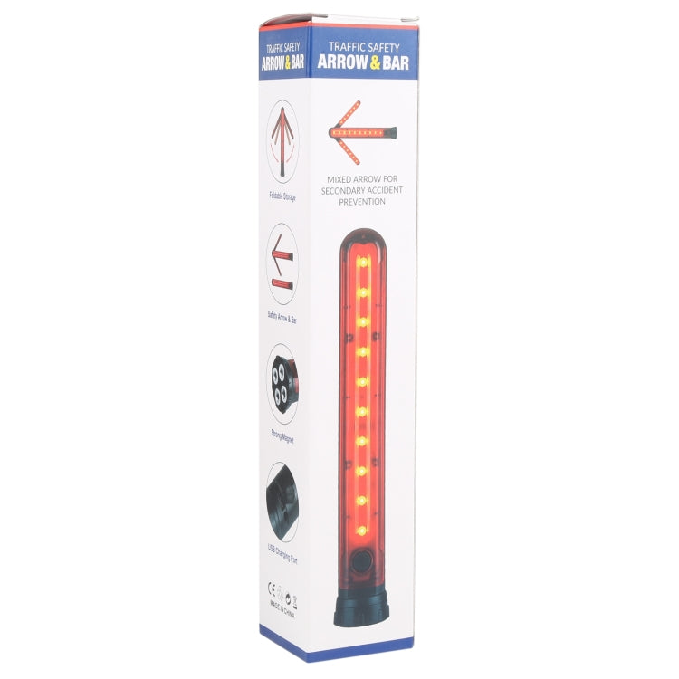 JT01 Rechargeable Traffic Safety Arrow Signal Light Warning Light Bar (Red Light) - Warning Lights by buy2fix | Online Shopping UK | buy2fix