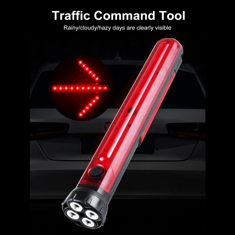 JT01 Rechargeable Traffic Safety Arrow Signal Light Warning Light Bar (Red Light) - Warning Lights by buy2fix | Online Shopping UK | buy2fix