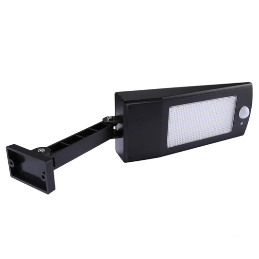 6.8W Solar Motion Sensor LED Solar Light, 48 LEDs SMD 2835 900 LM Angle Adjustment Energy Saving Light with 5V 3.2W Solar Panel(Black) - Solar Lights by buy2fix | Online Shopping UK | buy2fix