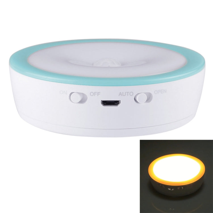 R10 USB Charging LED PIR Sensor Night Light , 4000K Emergency Light Cabinet Lamp, Sensor Distance: about 3m, DC 4.5V(Blue) - Sensor LED Lights by buy2fix | Online Shopping UK | buy2fix