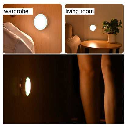 R10 USB Charging LED PIR Sensor Night Light , 4000K Emergency Light Cabinet Lamp, Sensor Distance: about 3m, DC 4.5V(Yellow) - Sensor LED Lights by buy2fix | Online Shopping UK | buy2fix