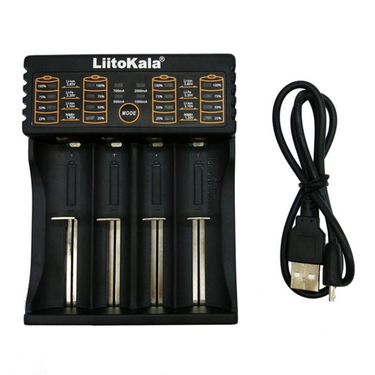 LiitoKala lii-402 4 In 1 Lithium Battery Charger for Li-ion IMR 18650, 18490, 18350, 17670, 17500, 16340(RCR123), 14500, 10440 - Charger & Converter by buy2fix | Online Shopping UK | buy2fix