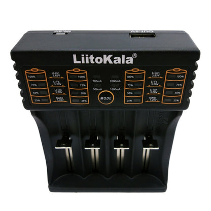 LiitoKala lii-402 4 In 1 Lithium Battery Charger for Li-ion IMR 18650, 18490, 18350, 17670, 17500, 16340(RCR123), 14500, 10440 - Charger & Converter by buy2fix | Online Shopping UK | buy2fix