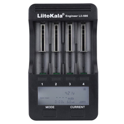 LiitoKala lii-500 Lithium Battery Charger for Li-ion IMR 18650, 26650, 16340, 14500, 10440, 18500, US Plug - Charger & Converter by buy2fix | Online Shopping UK | buy2fix