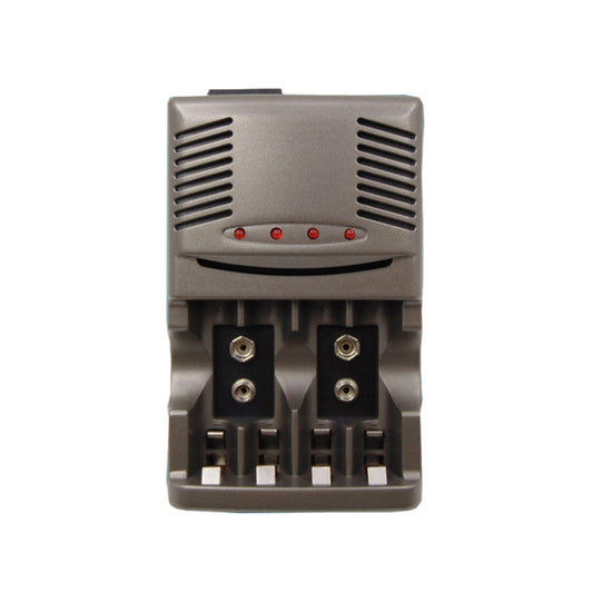 AC 100-240V 4 Slot Battery Charger for AA & AAA & 9V Ni-MH Battery, UK Plug - Charger & Converter by buy2fix | Online Shopping UK | buy2fix